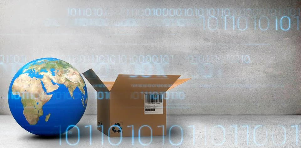 Composite image of interface Illustrazione stock