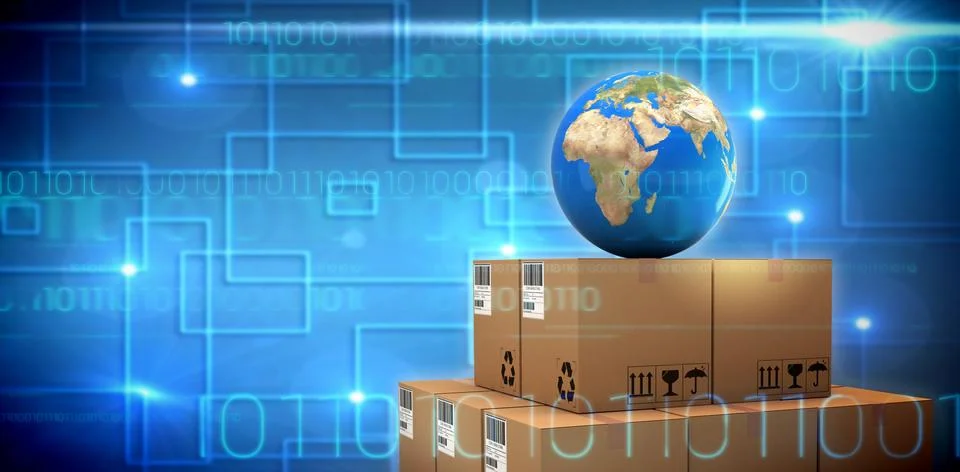 Composite image of interface Stockillustratie