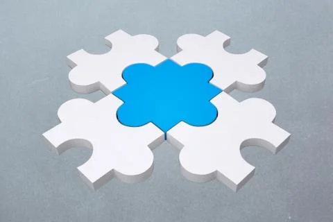 Composite image of jigsaw pieces Stock Illustration