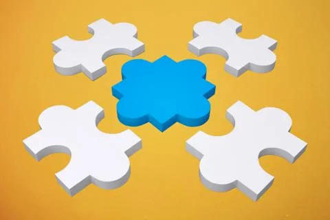 Composite image of jigsaw pieces 스톡 일러스트