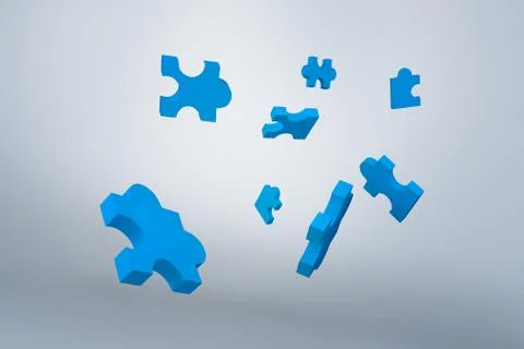 Composite image of jigsaw pieces 스톡 일러스트