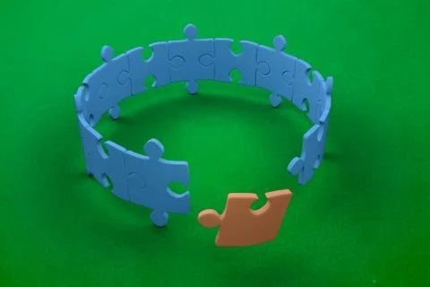 Composite image of jigsaw puzzle 스톡 일러스트