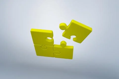 Composite image of jigsaw puzzle Stock Illustration