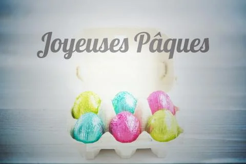 Composite image of joyeuses paques Stock Illustration