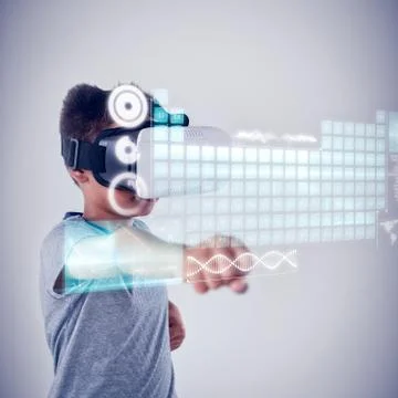 Composite image of keyboard interface 스톡 사진