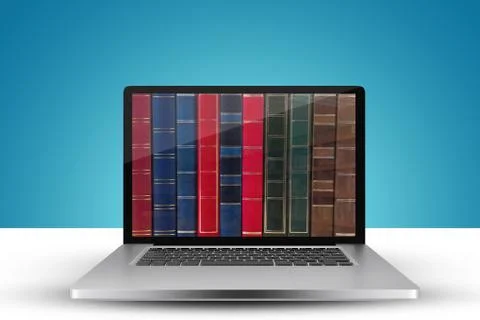 Composite image of laptop with with screen 写真素材