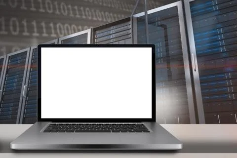 Composite image of a large screen of a computer Stockillustratie