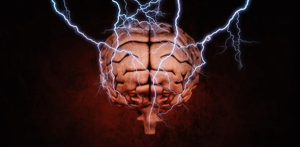 Composite image of lightning bolt Stock Illustration