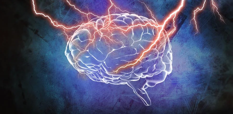 Composite image of lightning bolt Stock Illustration