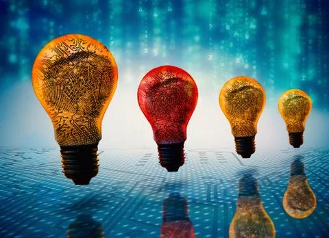 Composite image of lines of blue blurred letters falling イラスト素材