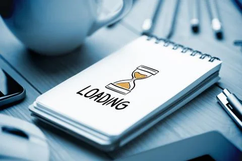 Composite image of loading doodle Stock Illustration