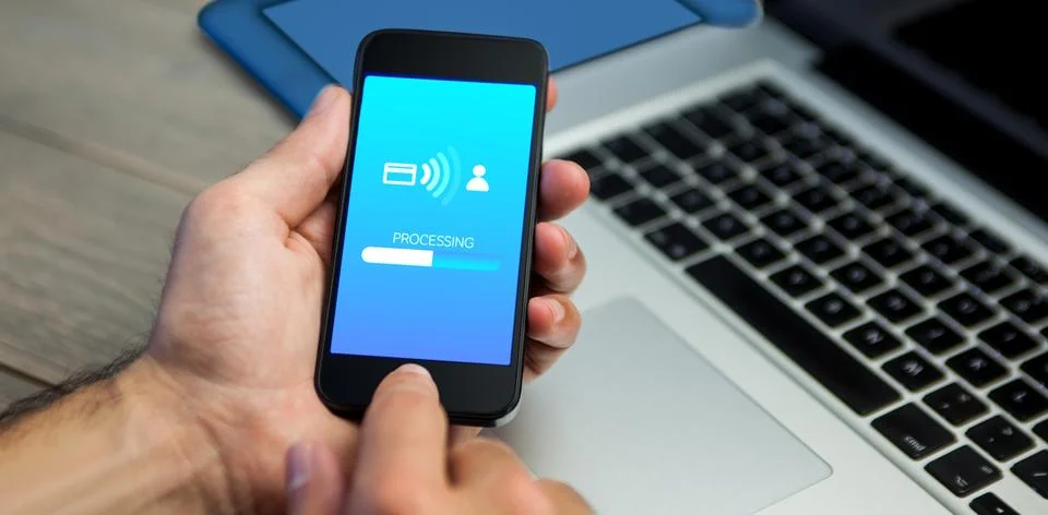 Composite image of loading screen Stock Photos