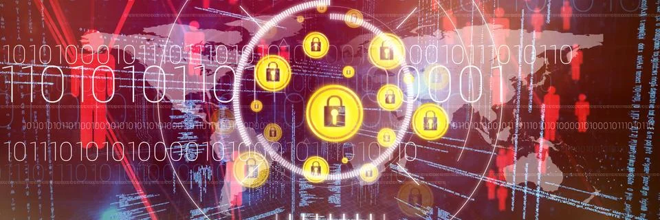 Composite image of lock icon vector Stock Illustration