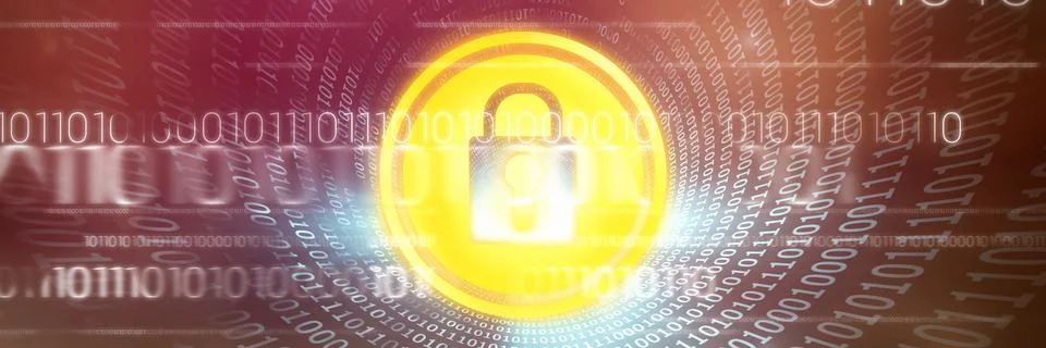 Composite image of lock icon vector Stock Illustration