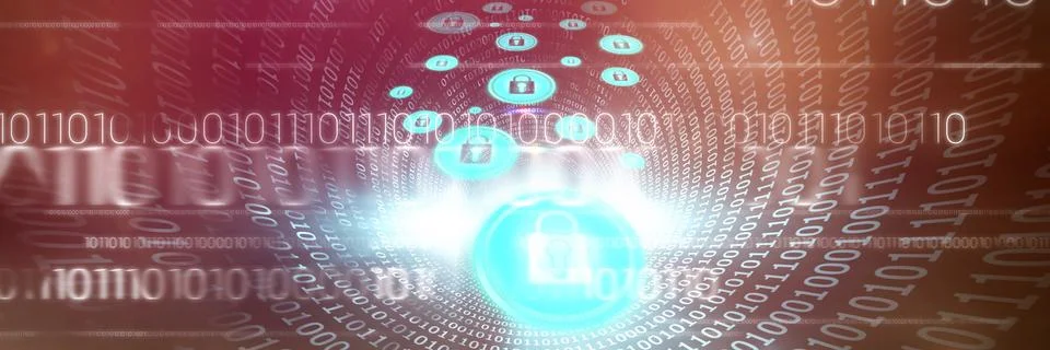 Composite image of lock icon vector Illustrazione stock