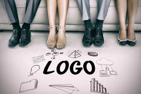 Composite image of logo text amidst several vector icons Stock Photos