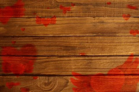 Composite image of love heart pattern Stockillustratie