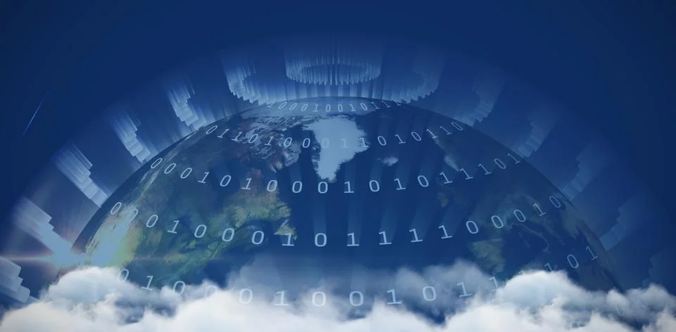 Composite image of low angle view of clouds against sky 写真素材