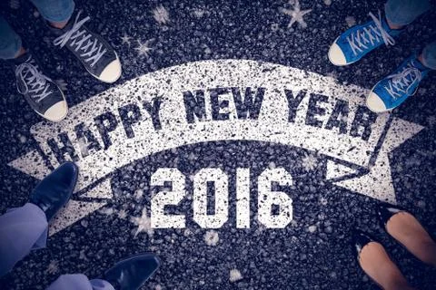 Composite image of low section of businessman Illustrazione stock