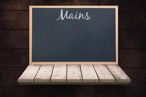 Composite image of mains message Illustrazione stock