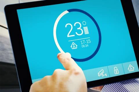 Composite image of man using tablet pc Stock Illustration