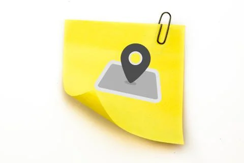 Composite image of map marker Illustrazione stock