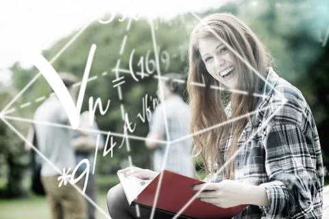 Composite image of math problems Stock Photos