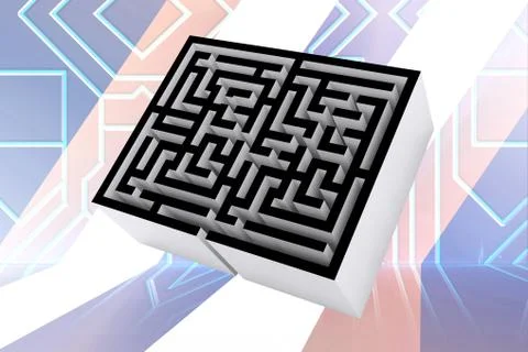 Composite image of maze Illustrazione stock