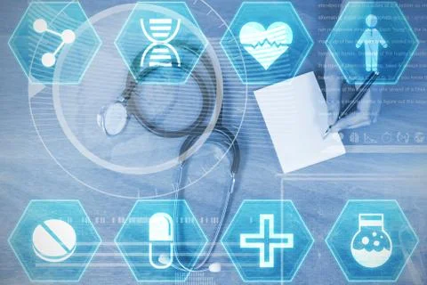 Composite image of medecine Stock Illustration