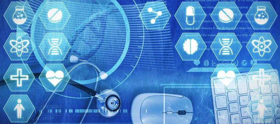 Composite image of medecine Stock Illustration