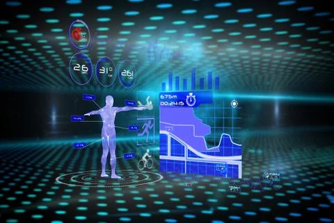 Composite image of medical interface イラスト素材
