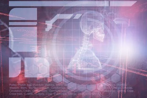 Composite image of medical interface Stock Illustration