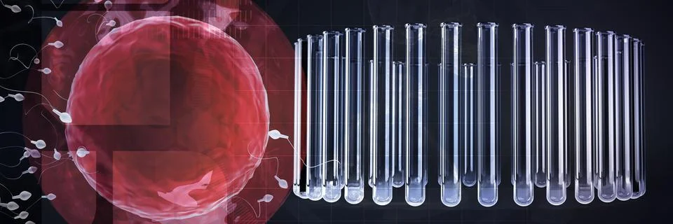 Composite image of medical interface Stockillustratie