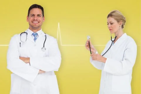 Composite image of medical team 스톡 일러스트