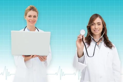 Composite image of medical team 스톡 일러스트