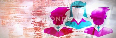 Composite image of meeting Stock Illustration