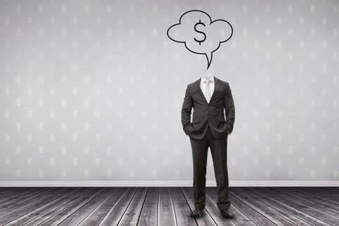 Composite image of men in a suit without head Stock Photos