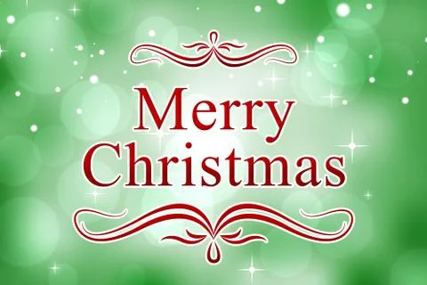 Composite image of merry christmas Illustrazione stock