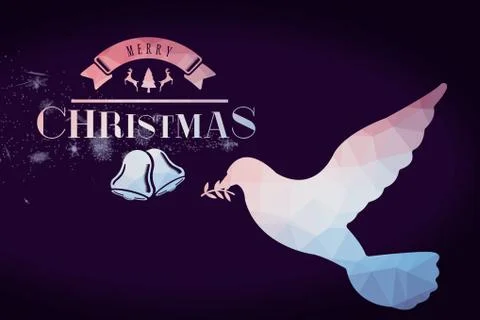 Composite image of merry christmas message Stock Photos