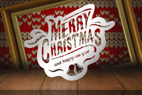 Composite image of merry christmas message Stock Photos