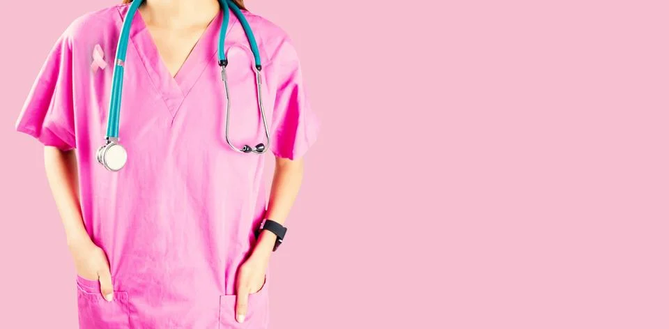 Composite image of mid section of nurse with stethoscope Stock Photos