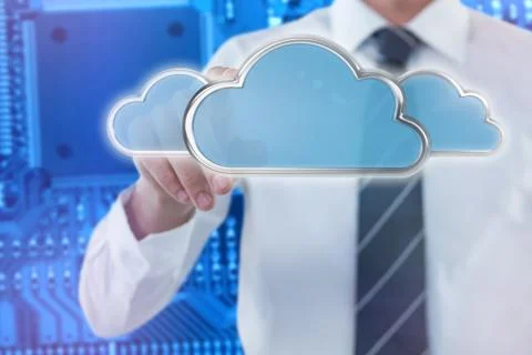 Composite image of midsection of man pointing 3d Stock Photos