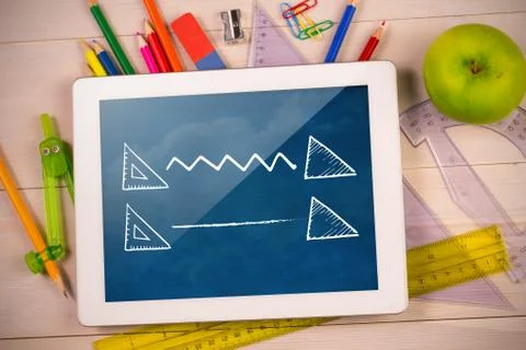 Composite image of mirror Stock Photos