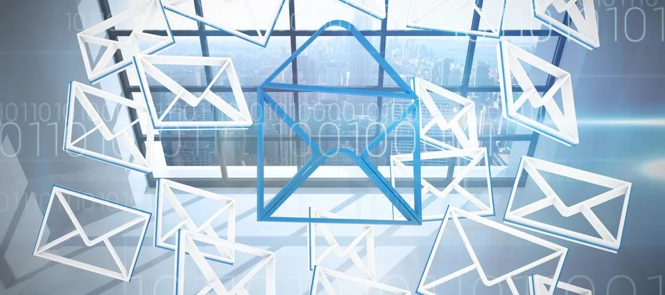 Composite image of multiple message symbols Stock Photos