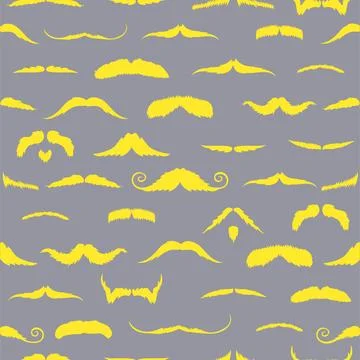 Composite image of mustaches Illustrazione stock