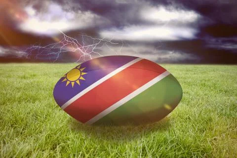Composite image of namibia rugby ball Stock Illustration