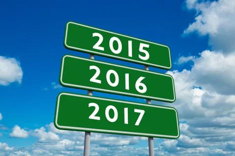 Composite image of  new year 2017 Ilustración de archivo