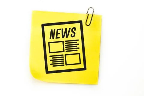 Composite image of newspaper Stock Illustration