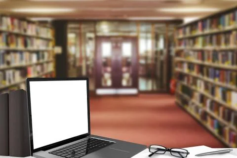 Composite image of open laptop Stock Illustration