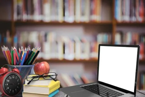 Composite image of open laptop イラスト素材